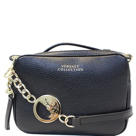 versace collection leather crossbody bag|Versace collection crossbody bag.